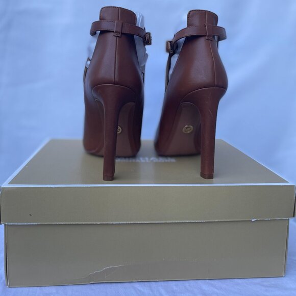 NIB Michael Kors Lawson Peep Toe Booties - Picture 2 of 4